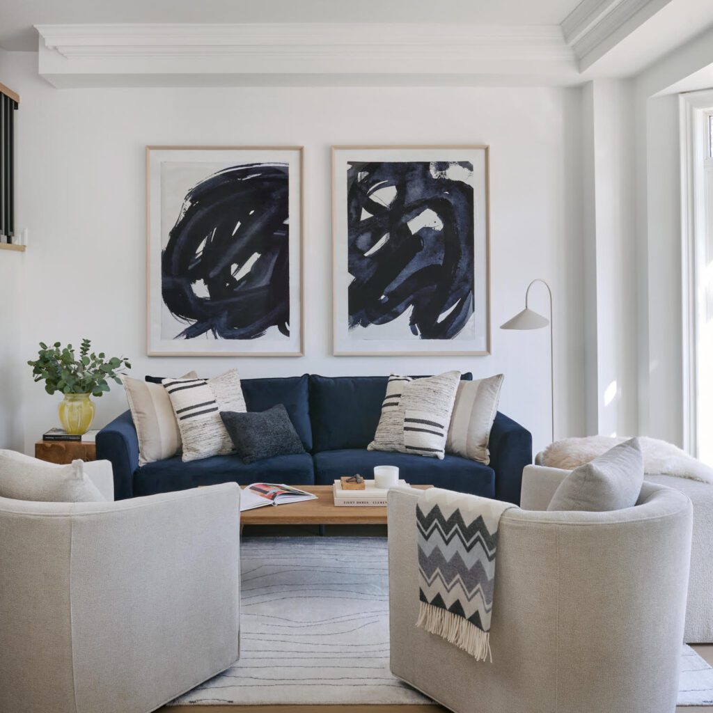 Living Room at Boardwalk The Beaches. Toronto Ontario. Design and Build