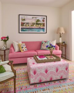 Kids friendly Living Room fetauring Pink Tones Design and Build Riverdale Arundel Toronto