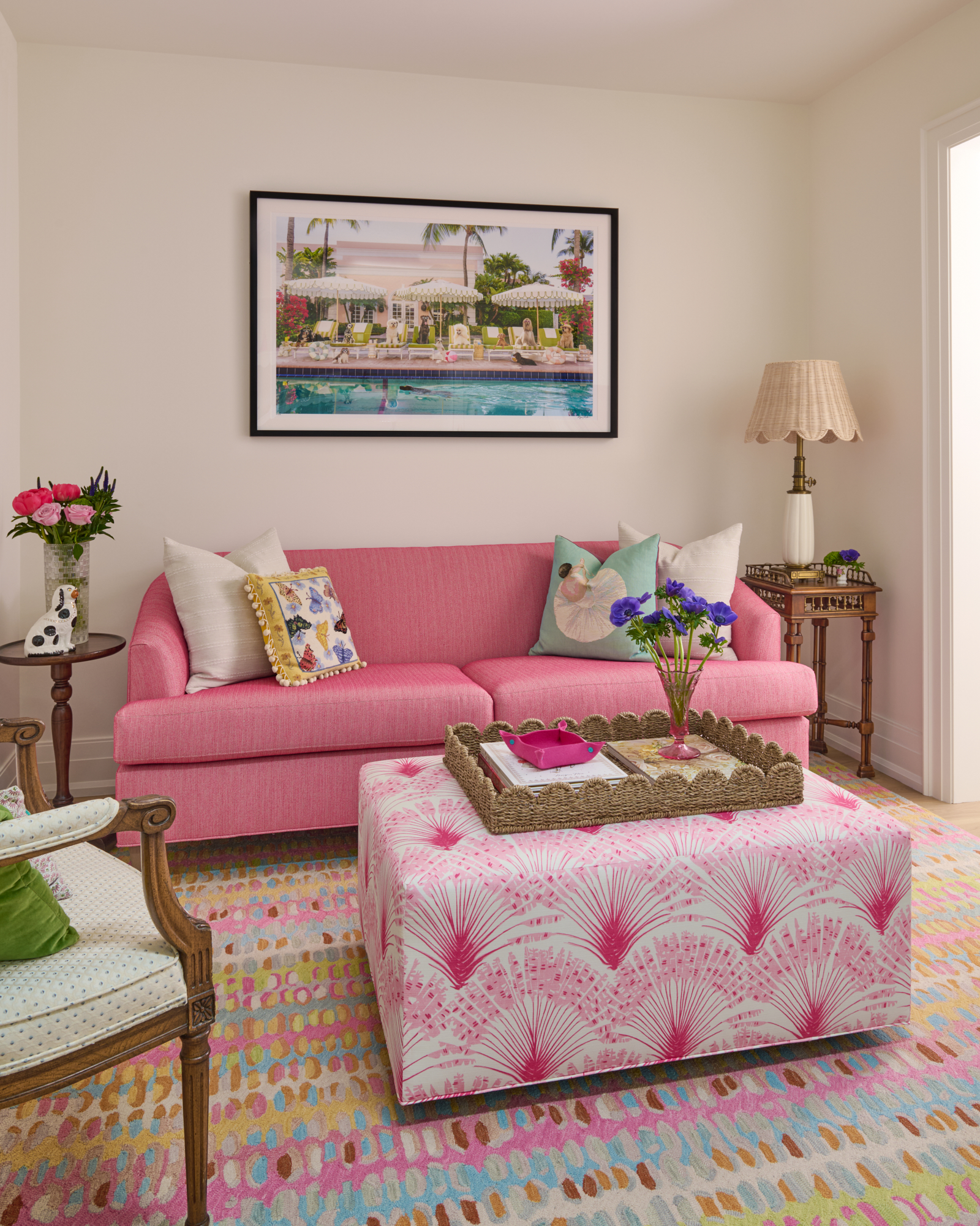 Kids friendly Living Room fetauring Pink Tones Design and Build Riverdale Arundel Toronto