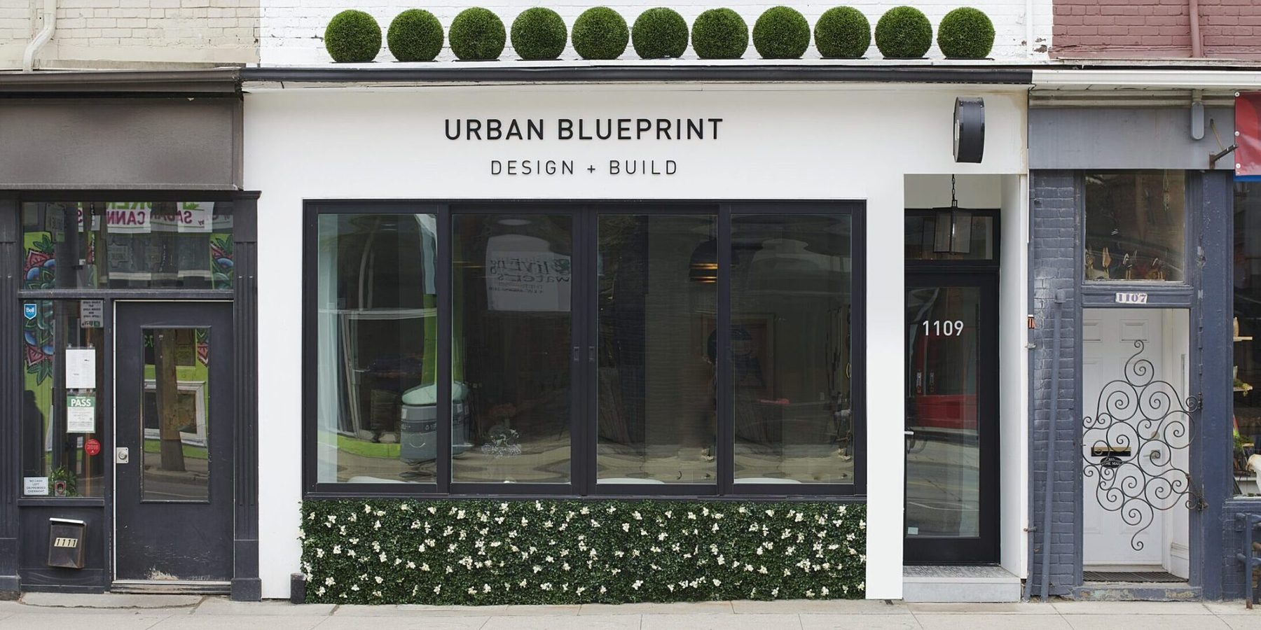 Urban Blueprint Design + Build studio storefront in Toronto