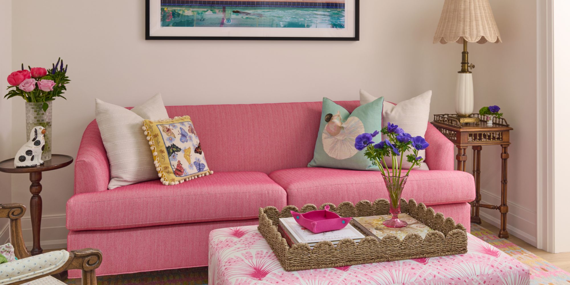Kids friendly Living Room fetauring Pink Tones Design and Build Riverdale Arundel Toronto