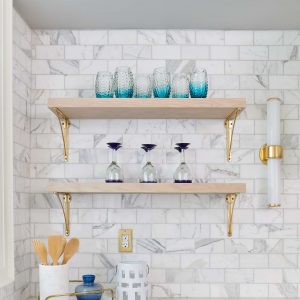 Transitional Kitchen Design Marble and Brass Summerhill Toronto Home