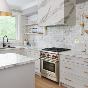 Transitional style kitchen design