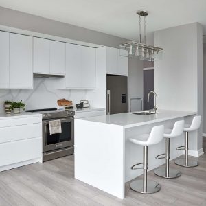 Condo Kitchen Renovation Modern White Contemporary Design Downtown Toronto