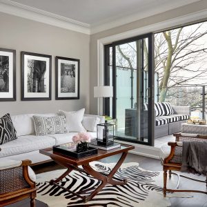 Summerhill Toronto Home Family Room Black and White Traditional