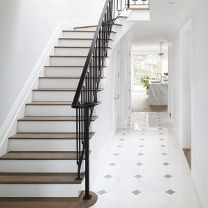 Foyer marble tile